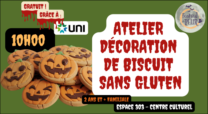 Atelier de décoration de biscuits sans gluten