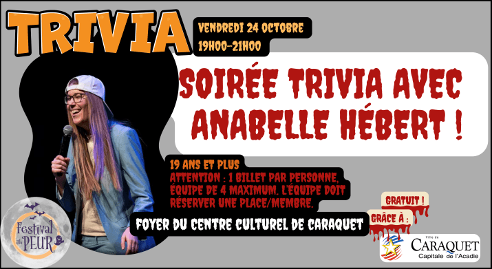 Soirée Trivia avec Anabelle Hébert