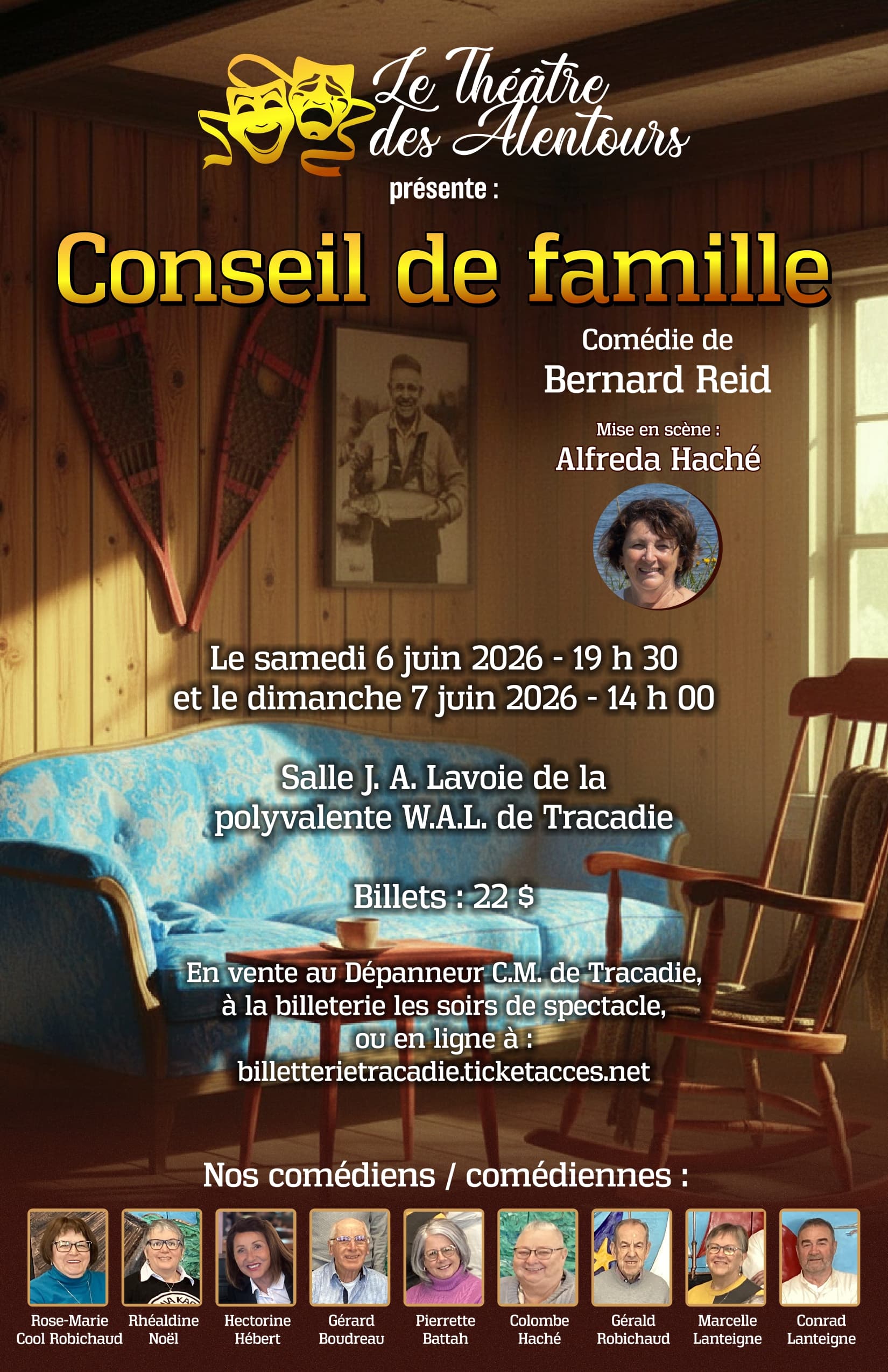 Le Théâtre des Alentours présente – Conseil de famille (6 et 7 juin 2026)